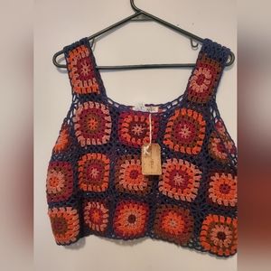 Never been worn natural life crochet top